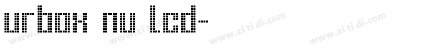 urbox nu lcd字体转换